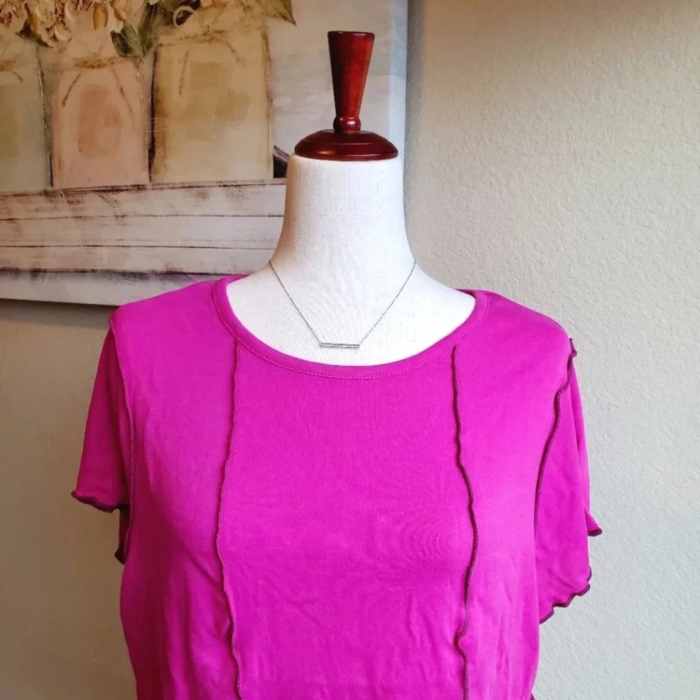 SO | Short Sleeve Seamed Tee in Orchid sz 2X - Picture 2 of 9